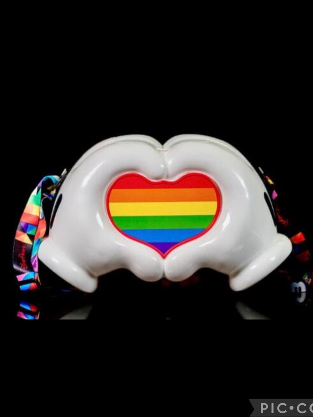 Disney Pride Heart Rainbow Popcorn Bag